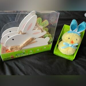 Easter Bunny Garland and Chick Decor